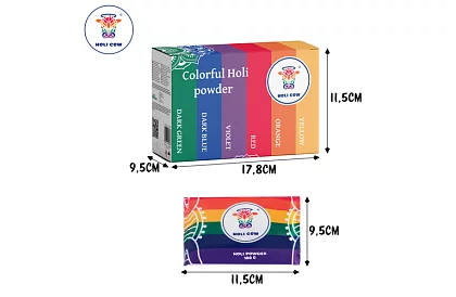 Holi porfestékek szett 6×100 g