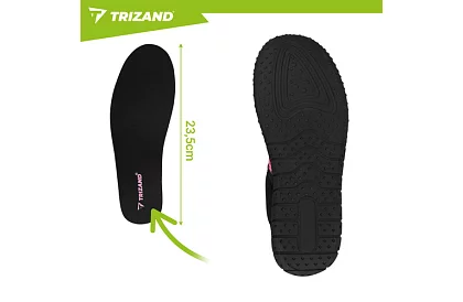 Vízis cipők – csúszásgátló 5 mm, gyorsan száradó – fekete-rózsaszín, 36-os méret