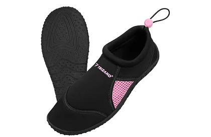 Vízis cipők – csúszásgátló 5 mm, gyorsan száradó – fekete-rózsaszín, 36-os méret
