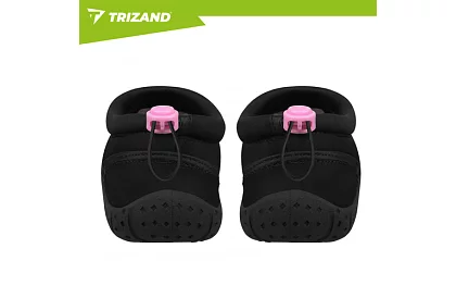 Vízis cipők – csúszásgátló 5 mm, gyorsan száradó – fekete-rózsaszín, 36-os méret