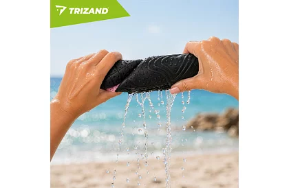 Vízis cipők – csúszásgátló 5 mm, gyorsan száradó – fekete-rózsaszín, 36-os méret