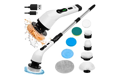 Elektrikus tisztító forgókefe - Spin Scrubber + 9 fej