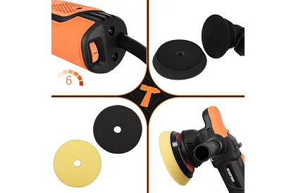 Orbitális autó polírozó 125/150 mm – 900 W + tartozékok