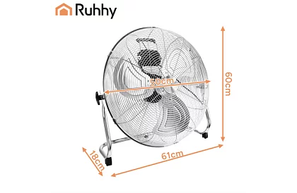 Ventilátor 50 cm, 130 W – fém, 3 sebesség