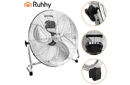 Ventilátor 50 cm, 130 W – fém, 3 sebesség