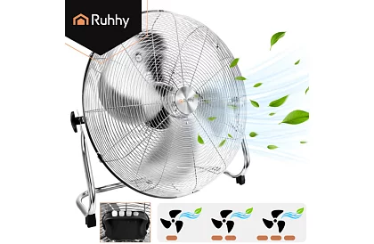 Ventilátor 50 cm, 130 W – fém, 3 sebesség