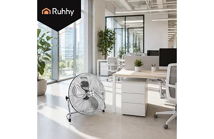 Ventilátor 50 cm, 130 W – fém, 3 sebesség