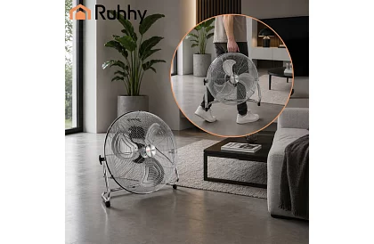 Ventilátor 50 cm, 130 W – fém, 3 sebesség