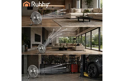 Ventilátor 50 cm, 130 W – fém, 3 sebesség