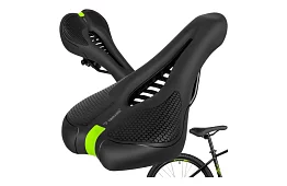 Kerékpáros párnázott nyereg 28 × 14 cm – fekete