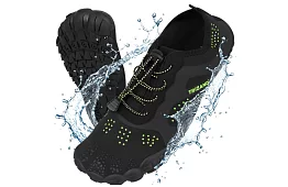 Vízbejáró cipők – csúszásgátló 5 mm, gyorsan száradó – fekete, 44-es méret