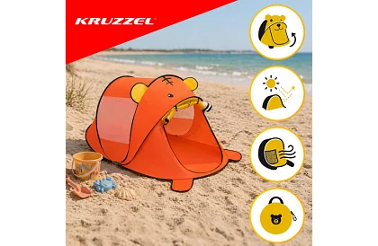 Gyermek strand sátor 180 × 95 × 82 cm – önkibővülő