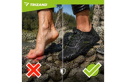 Vízicipő – csúszásgátló 5 mm, gyorsan száradó – fekete, 45-ös méret