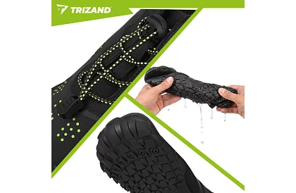 Vízicipő – csúszásgátló 5 mm, gyorsan száradó – fekete, 42-es méret