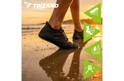 Vízicipő – csúszásgátló 5 mm, gyorsan száradó – fekete, 42-es méret