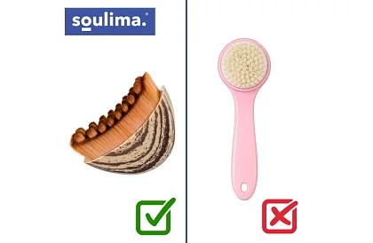 Lymphatikus masszázs kefe az arcra és nyakra + tok