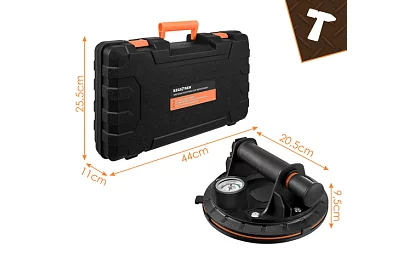 Vákuumos tapadókorong 2 darab burkolatokhoz, csempékhez és üveghez – teherbírás 200 kg