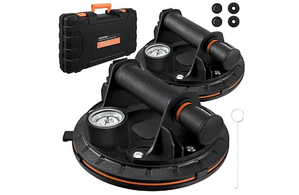 Vákuumos tapadókorong 2 darab burkolatokhoz, csempékhez és üveghez – teherbírás 200 kg