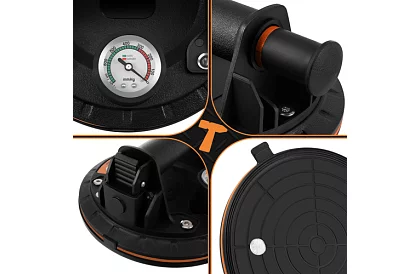 Vákuumos tapadókorong 2 darab burkolatokhoz, csempékhez és üveghez – teherbírás 200 kg