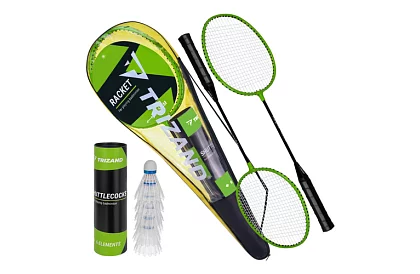 Röplabda készlet – 2 ütő, 6 tollaslabda és tok