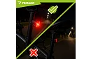 Hátsó LED kerékpárlámpa – 6 üzemmód, IP66
