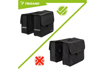 Dupla vízálló kerékpáros táska – 28 l