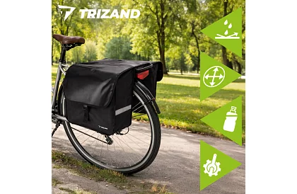 Dupla vízálló kerékpáros táska – 28 l