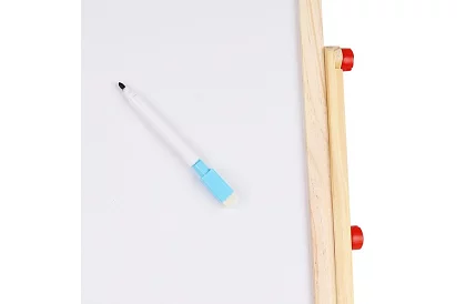 Kétoldalas fa tábla gyerekeknek 6 az 1-ben + tartozékok