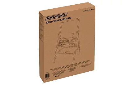 Kétoldalas fa tábla gyerekeknek 6 az 1-ben + tartozékok