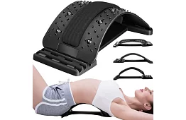 Hátmasszázspárna a háti nyújtáshoz akupresszúrás pontokkal