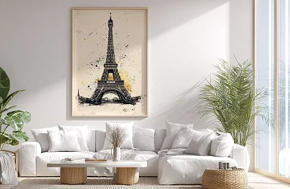 Párizsi elegancia - kép - Eiffel-torony művészi stílusban 24