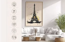 Párizsi elegancia - kép - Eiffel-torony művészi stílusban 24
