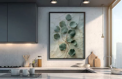 Természetes elegancia - kép - Finom levelek modern stílusban 28
