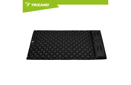 Önfelfújható matrac két fő részére 120 × 190 cm – fekete