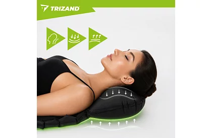 Önfelfújható matrac két fő részére 120 × 190 cm – fekete