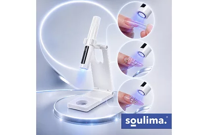Átvihető UV lámpa a körmök számára + tartó