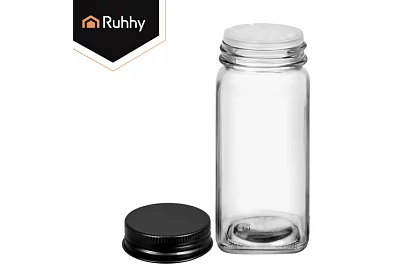 24 darab 120 ml-es üveg fűszeres üvegek készlet + címkék