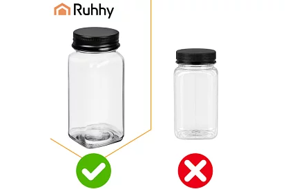 24 darab 120 ml-es üveg fűszeres üvegek készlet + címkék