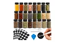 24 darab 120 ml-es üveg fűszeres üvegek készlet + címkék