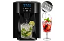 Házi jégkocka készítő LCD-vel – kompresszoros 12 kg/24 óra – fekete