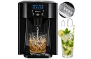 Házi jégkocka készítő LCD-vel – kompresszoros 12 kg/24 óra – fekete