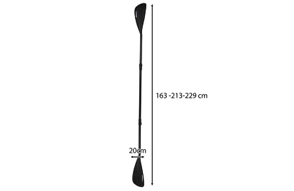 Összecsukható állítható evező 2 az 1-ben – kajak, paddleboard - 229 cm