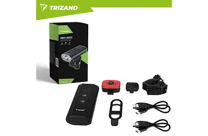 LED világítás készlet kerékpárhoz – 1300 lm, 5200 mAh