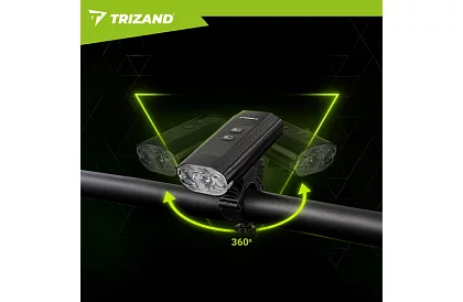 LED világítás készlet kerékpárhoz – 1300 lm, 5200 mAh