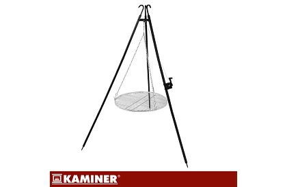 Háromlábú grill rács 70 cm – felfüggeszthető kerti grill tűzrakóhelyre