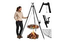 Háromlábú grill rács 70 cm – felfüggeszthető kerti grill tűzrakóhelyre