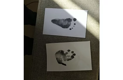 Gyermekkezek és lábak lenyomata – Nesmaring Ink Touch