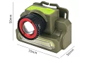 LED újratölthető LED fejlámpa DOCOSS 2 az 1-ben - ZOOM – CREE LED + COB LED