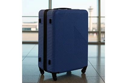 Szett 3 utazási bőrönd kerekekkel 39 l, 70 l, 99 l – sötétkék