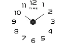 Fali DIY órák fekete – átmérő 60-tól 130 cm-ig